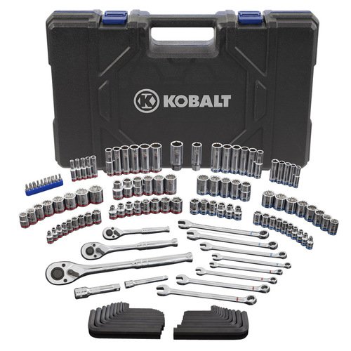 Kobalt 338516 Standard/Metric Mechanic's Tool Set with Case, 138-Piece On Sale