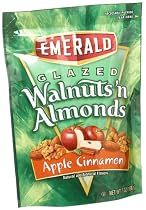 Emerald Walnuts N' Almonds-Apple Cinnamon Glazed 7-Ounce Pouches (Pack of 6)