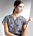 Autograph Weekend Cotton Rich Abstract Print Top with Silk