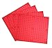 Premium Clear Red Stackable Base Plates - 4 Pack 10