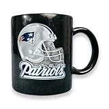 New England Patriots 15oz Black Ceramic Mug