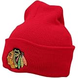 NHL Reebok Chicago Blackhawks Domestic Cuffed Knit Beanie - Red