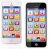 YPhone Kids Learning Toy Play Cell Phone Black with USB Recharable