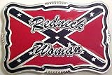 Redneck Woman Rebel Flag Ladies Belt Buckle Dixie