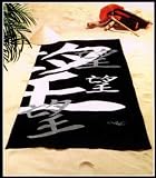Produkt-Bild: Giorgio Armani XXL Strandtuch 90 x 180cm schwarz Strandlaken 100% BAumwolle Velours Qualit&auml;t