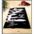 Giorgio Armani XXL Strandtuch 90 x 180cm schwarz Strandlaken 100% BAumwolle Velours Qualit�t