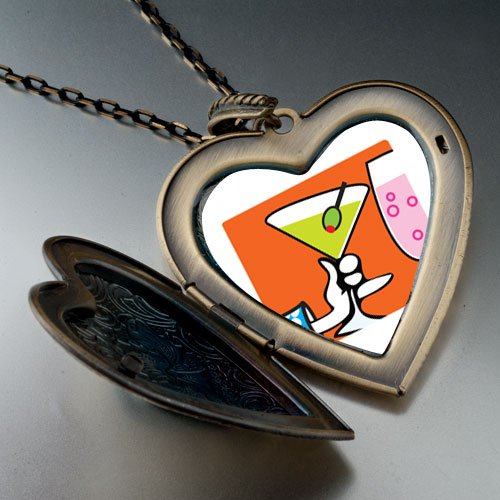Food Drink Photo Large Pendant Necklace