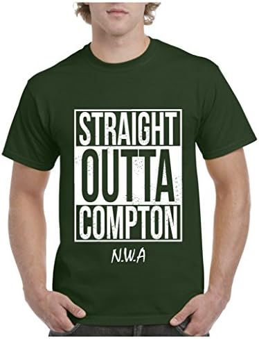 Artmazing A+ NWA Straight Outta Compton N.W.A. NWA Mens T-shirt Tee Medium Green