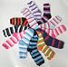 Fuzzy Socks Striped - 12 Pairs, Size: 9-11