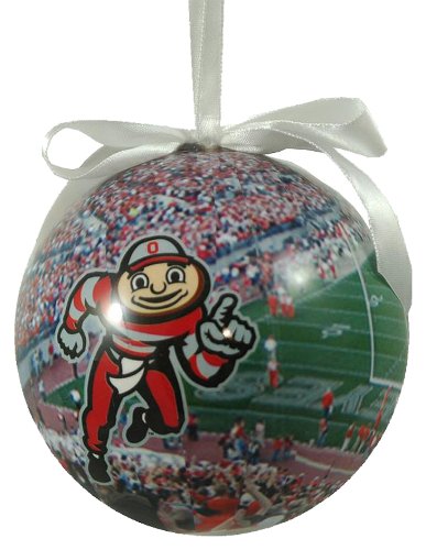NCAA Ohio State Buckeyes Football Photo Ball Ornament