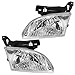 Driver and Passenger Headlights Headlamps Replacement for Chevrolet 22666740 22666741