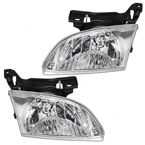 Driver and Passenger Headlights Headlamps Replacement for Chevrolet 22666740 22666741
