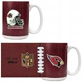 Arizona Cardinals 2-Piece GameBall Coffee Mug Set (Primary Logo & Helmet Logo)