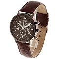 Haas & Cie Herren-Uhren Vitesse Chronograph Braun MFH211NRA