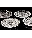 Set of 4 Tiara Crystal Cake Plates by Shannon