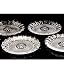 Set of 4 Tiara Crystal Cake Plates by Shannon