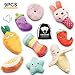 SZKOKUHO 9 Pack Small Dogs Puppy Squeaky Dog Toys,Cute Variety Colors Designs to Bite Anytime, for Small Dogs