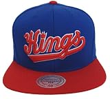 Sacramento Kings Retro Mitchell & Ness Snapback Cap Hat Script