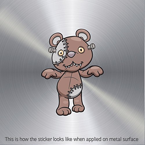 Stickers Freaky Teddy Bear Weatherproof Sailboats Specialty Stable Bikes Ac (7 X 5.04 In)