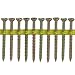 Quik Drive WSNTL212S Wood Screws 2 1/2-Inch Course Twin Threads, Yellow Zinc Coating