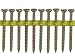 Quik Drive WSNTL212S Wood Screws 2 1/2-Inch Course Twin Threads, Yellow Zinc Coating