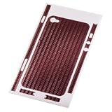 Hama Carbon Backcover-Folie f&uuml;r Apple iPhone 4 rot