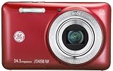 General Imaging Digital Camera with 14MP, 5X Optical Zoom, 2.7-Inch LCD with Auto Brightness and 28mm Wide Angle Lens (Red) J1458W-RD