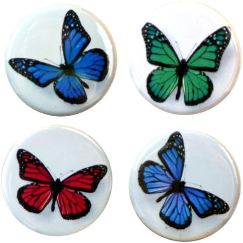 Henry the Buttonsmith Butterfly Magnet Set (Rare Earth Magnets)