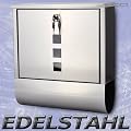 EDELSTAHL BRIEFKASTEN POSTKASTEN WANDBRIEFKASTEN MAILBOX ZEITUNGSFACH NEU