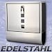 EDELSTAHL BRIEFKASTEN POSTKASTEN WANDBRIEFKASTEN MAILBOX ZEITUNGSFACH NEU