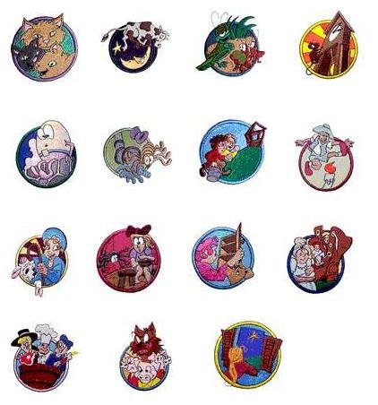 Brother PES Embroidery Machine Card Nursery Rhymes 