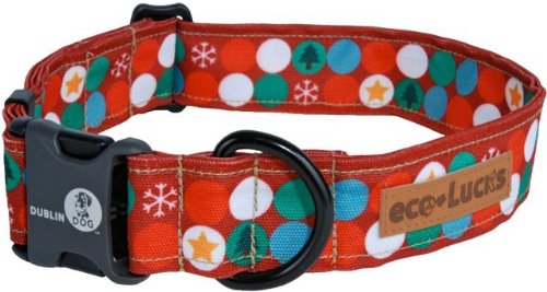 eco-Lucks Holiday Dog Collar, Blitzen, Medium 12