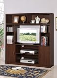 IMAGE OF Media Entertainment Center Contemporary Style in Dark Walnut