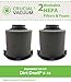 Crucial Vacuum Pre-Filter Replacement - Compatible with Dirt Devil Part # 1JW1100000 & 2JW1000000, Dirt Devil F16 HEPA Style Filter& Foam Pre-Filter - Durable, Compact, Washable (2 Pack)