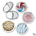4 Pc Of Artistic Glass Compact