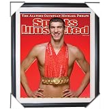 Michael Phelps Signed 18x24 SI Cover w/8 Gold Metals Insc.