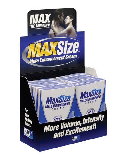 Max Size Male Enhancement Cream - Display of 24 Packets by MD Science Labs