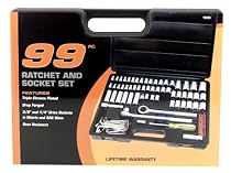 Great Neck TK99 99 Piece Ratchet and Socket set, 1/4" and 3/8" Drive
