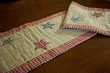 Country Barn Star Quilted Table Runner