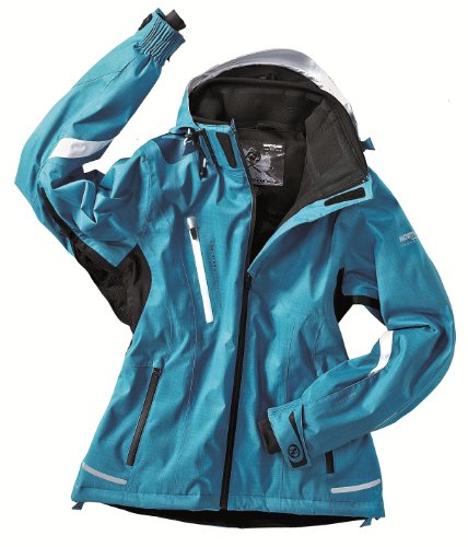 Northland Damen Doppeljacke Freeski Combi, Cyan Blue/ White, 42 Preisvergleich