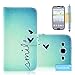 Galaxy S3 Case, Tradekmk(TM) Latest Fashion Luxury PU Leather Folio Magnet Wallet Stand Case Cover [Little Love-shape] Compatible with Samsung Galaxy S3 i9300-[+Stylus+Screen Protector+Cleaning Cloth]