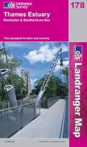 Thames Estuary, Rochester and Southend-on-Sea (Landranger Maps)
