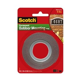3M Scotch 4011 Exterior Mounting Tape, 1 in x 60 in