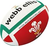 Webb Ellis WRU Official 08 Replica Wh/Red/Gr Size 5
