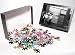 Photo Jigsaw Puzzle of EMPLOYMENT BUREAU, 1937. Men standing outside the employment bureau storefront from Granger Art on Demand