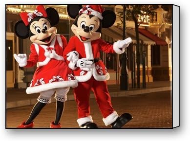 Funnyone Custom Modern Wall Art Decoration for Home Minnie And Mickey Mouse Canvas Prints