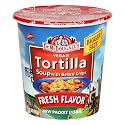 Dr. McDougall's Right Foods Vegan Tortilla Soup with Baked Chips, 2-Ounce Cups (Pack of 12)