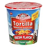 Dr. McDougall's Right Foods Vegan Tortilla Soup with Baked Chips, 2-Ounce Cups (Pack of 6)