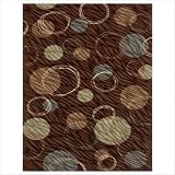 Centre Street Hemisphere Brown Contemporary Rug Size: 8' x 10' Rectangle by 