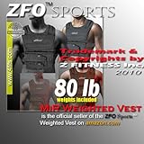 NEW ZFO-80LBS Adjustable Weighted Vest (WEIGHTS INCLUDED.One size fits all.)